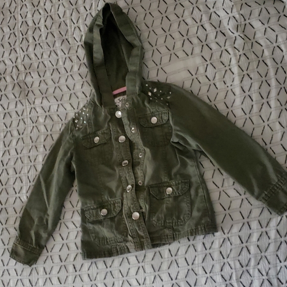 Justice Hooded Girl's Jacket - Picture 1 of 3